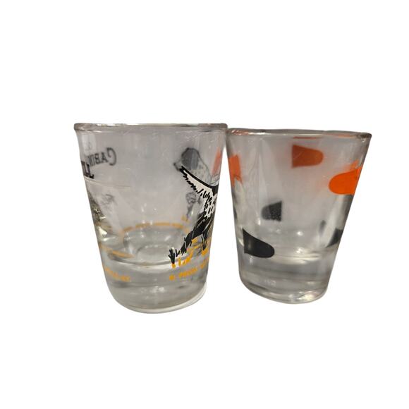 2 Shot glasses, Old Cabin Still and MCM Atomic - Picture 4 of 5